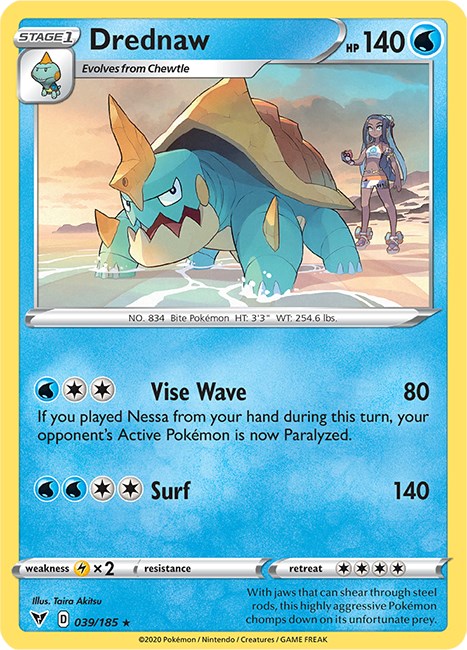 Drednaw - 39/185 (Cracked Ice Holo)