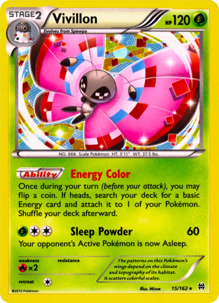 Vivillon - 15/162 (Cosmos Holo)