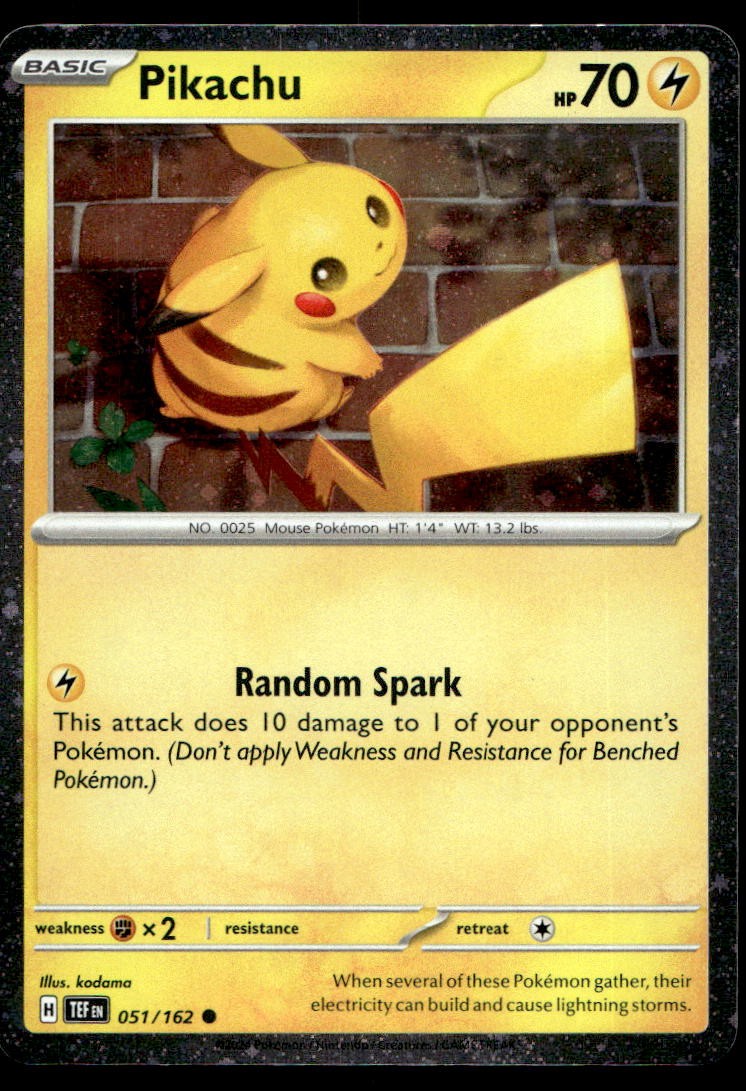 Pikachu - 051/162 (Cosmos Holo)