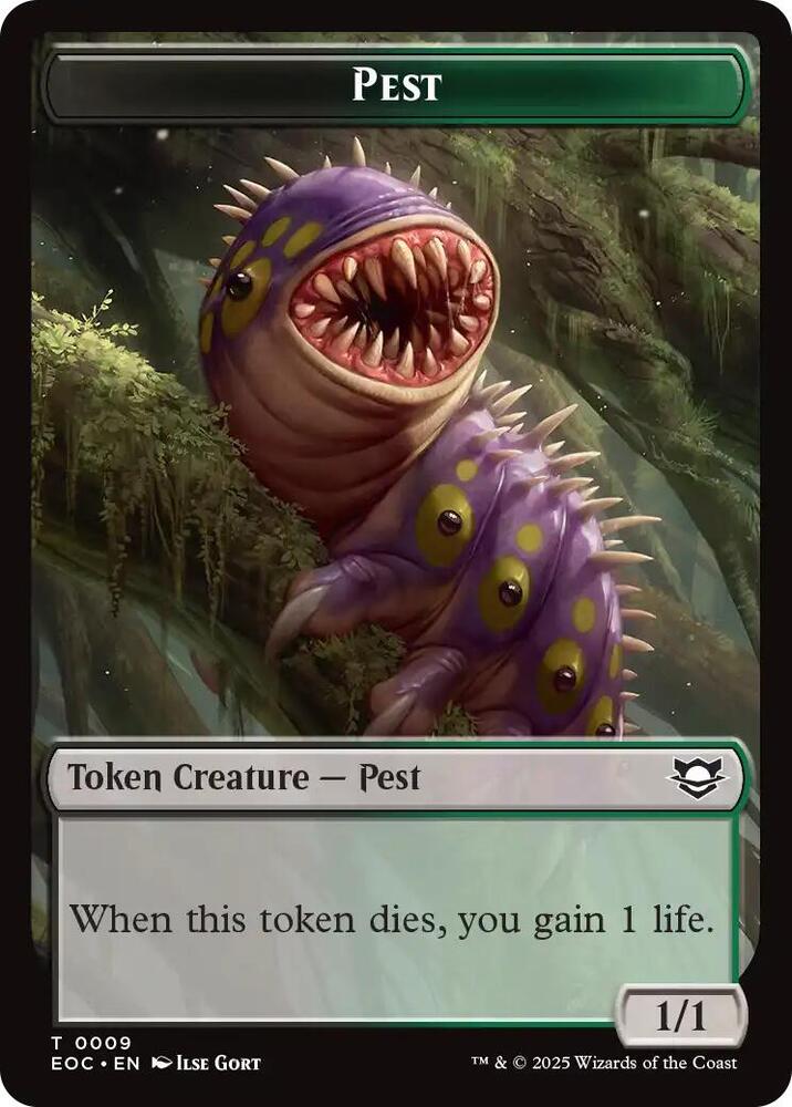 Beast (0006) // Pest Double-Sided Token (Back)