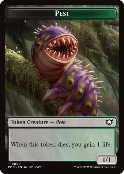 Beast (0006) // Pest Double-Sided Token (Back)