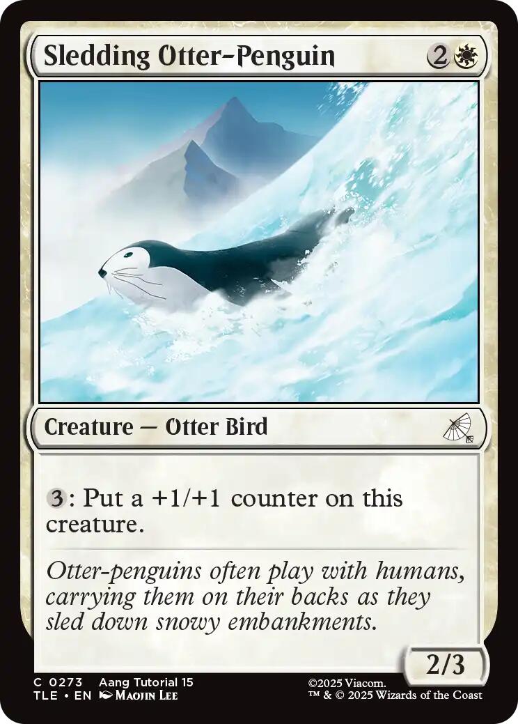 Sledding Otter-Penguin (0273)