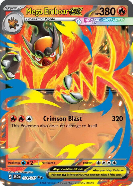 Mega Emboar ex - 031/217