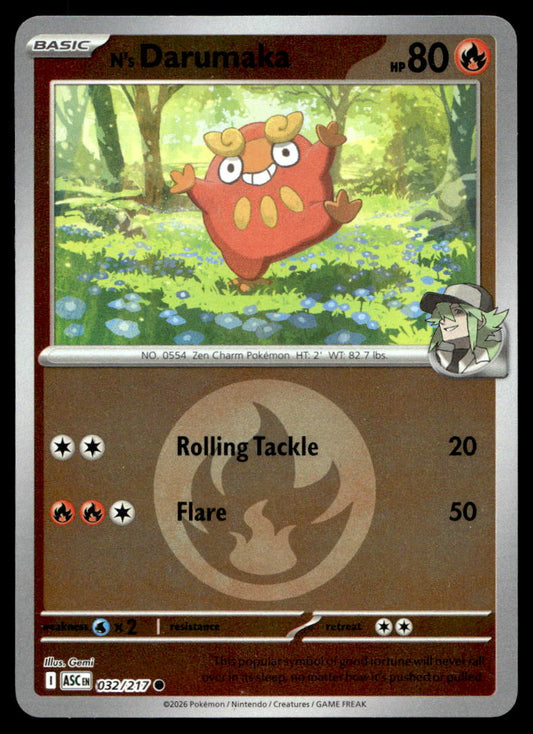 N's Darumaka (Energy Symbol Pattern) | Near Mint / English / Reverse Holofoil